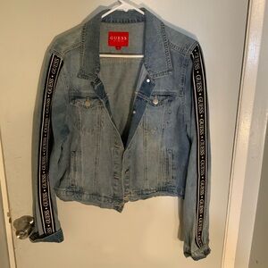 Guess Blue Denim Jacket with Red Label